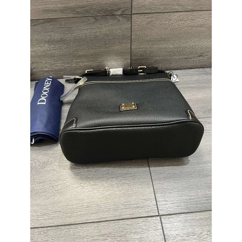 Dooney & Bourke Pebble Leather Crossbody Black/Black Bag - Picture 6 of 6